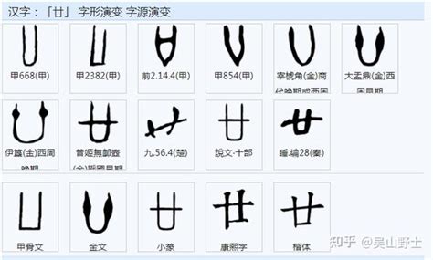 廾意思|「㞢」「卄」是什么字？